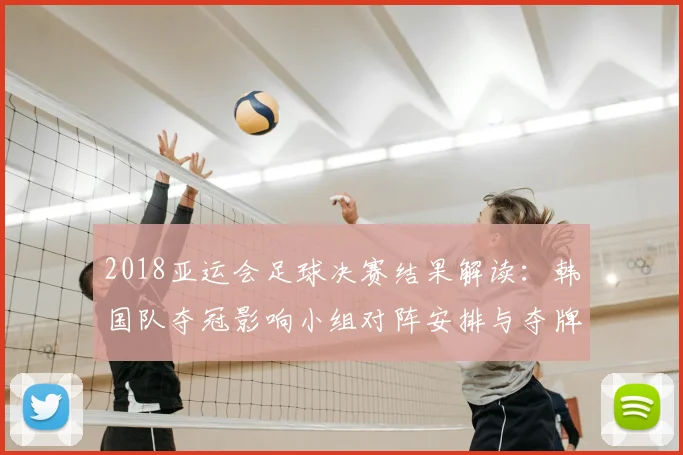 2018亚运会足球决赛结果解读：韩国队夺冠影响小组对阵安排与夺牌路径
