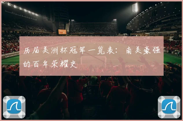 历届美洲杯冠军一览表：南美豪强的百年荣耀史